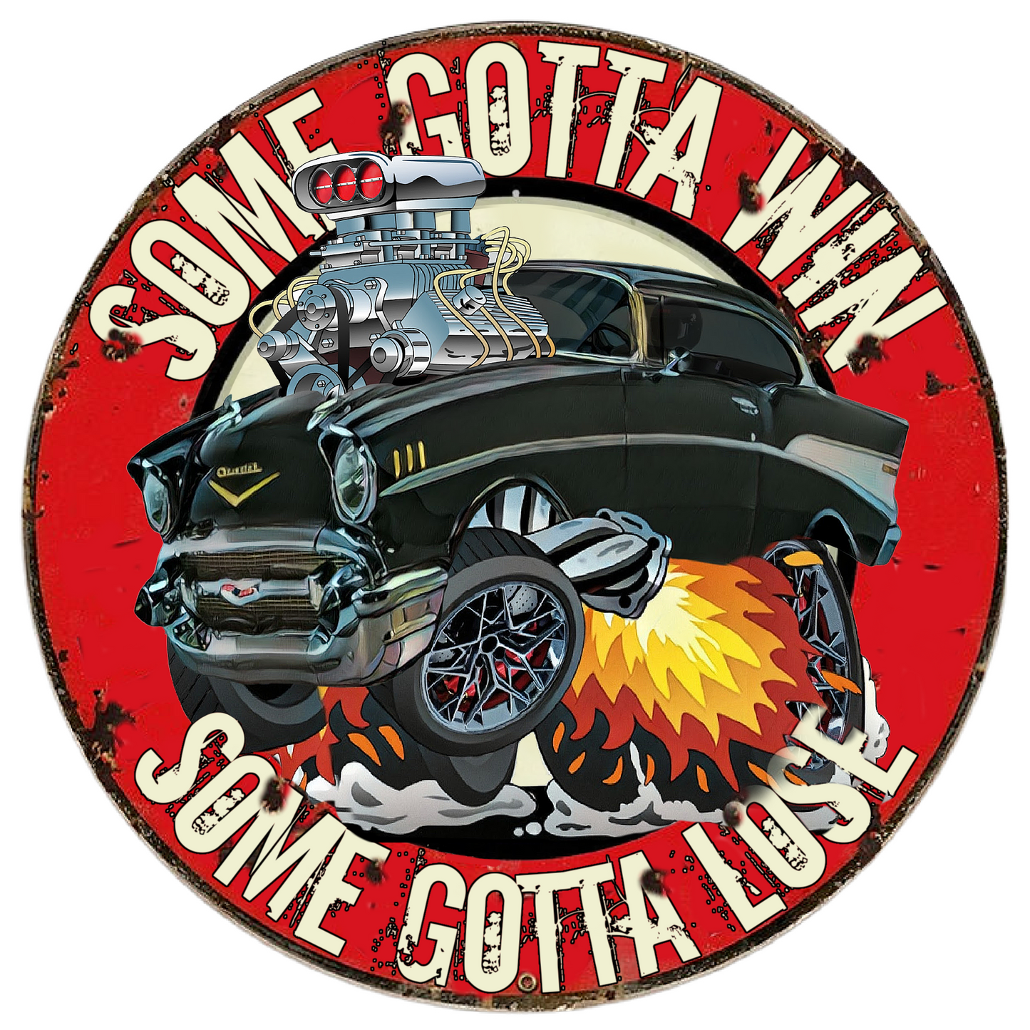 Some Gotta Win Some Gotta Lose - 1957 Chevy Hot Rod - Image