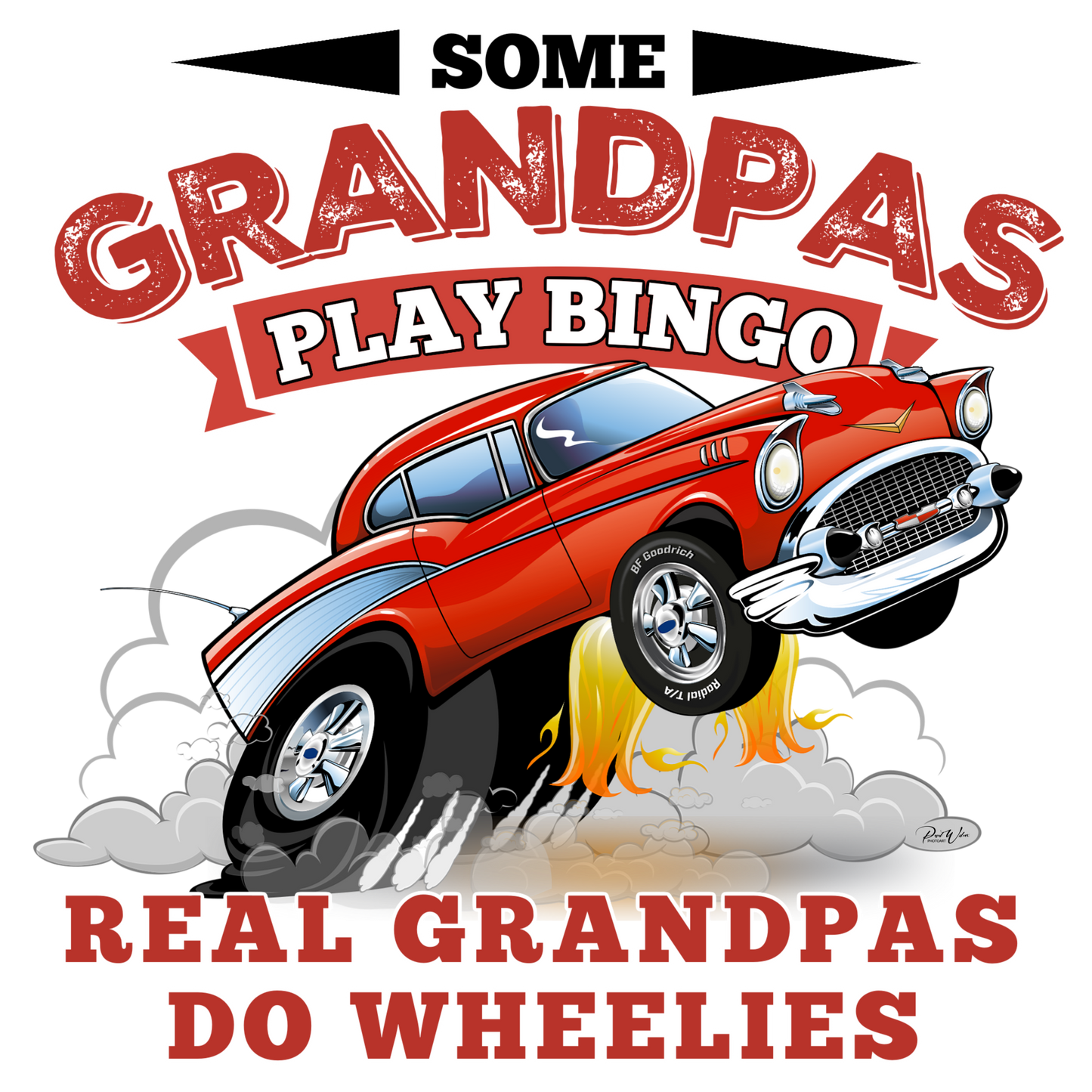 Some Grandpas Play Bingo Real Grandpas Do Wheelies - Image