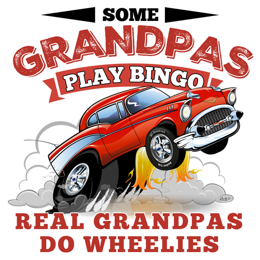 Some Grandpas Play Bingo Real Grandpas Do Wheelies - Image