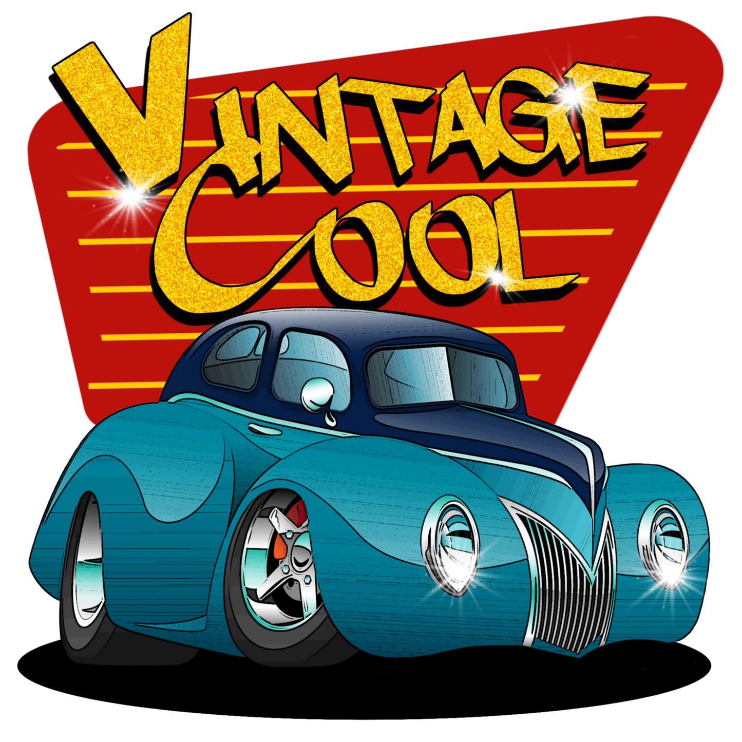 Vintage Cool Hot Rod - Image