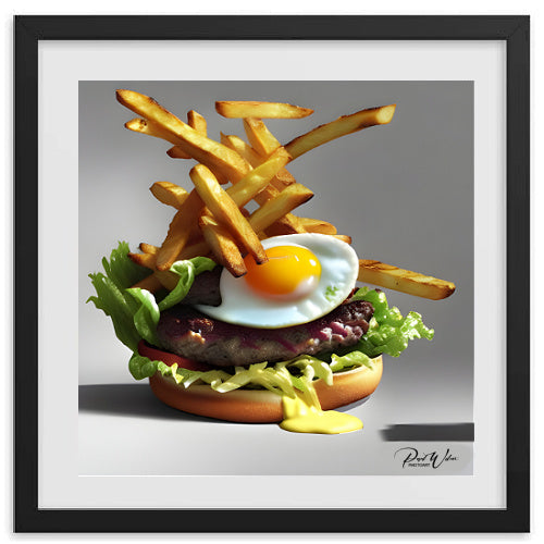 What's For Lunch? Framed Photo Poster - 16" x16"