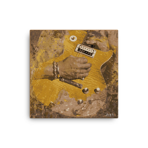 Abstract Slash Gibson Guitar Canvas Print