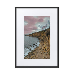 Rocky Coast Portugal Matte Paper Framed Poster With Mat