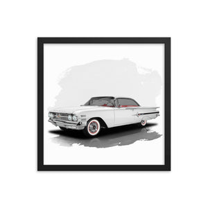 1960 Chevrolet Impala Framed Photo Paper Poster