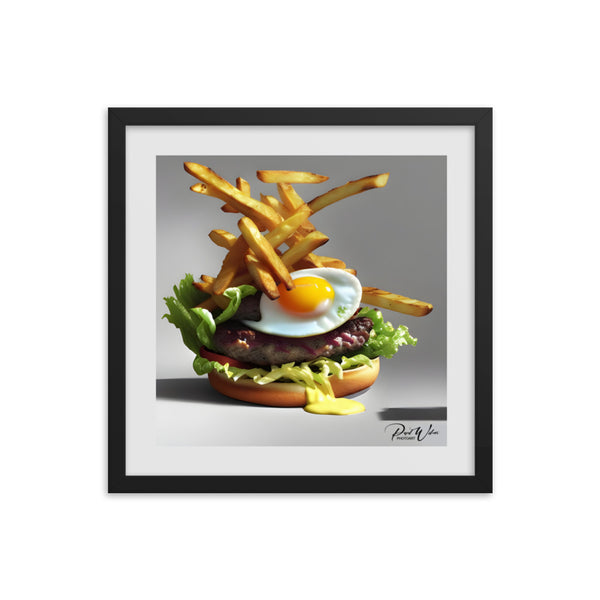 What's For Lunch? Framed Photo Poster - 16" x16"
