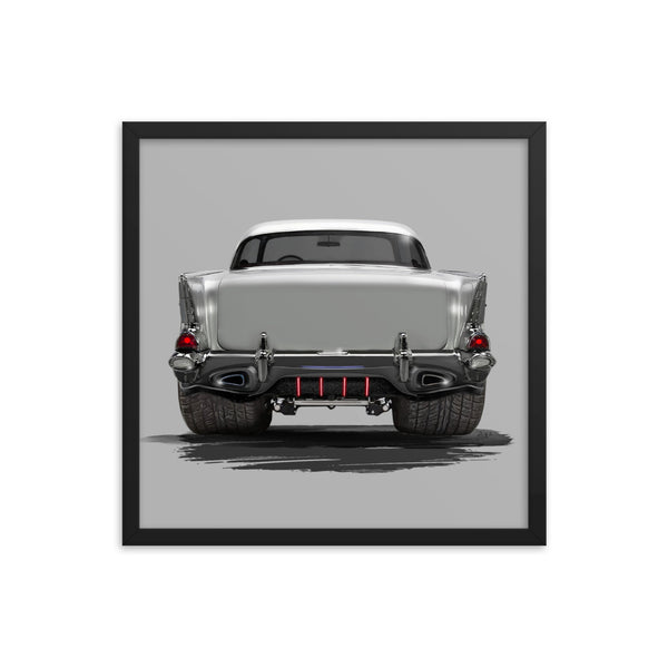 1957 Chevy Bel Air Framed Photo Poster
