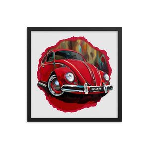 1958 VW Beetle Framed Photo Poster