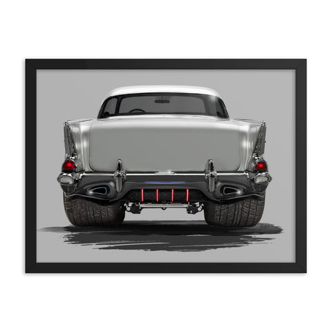 1957 Chevy Bel Air Framed Photo Poster