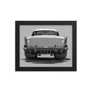 1957 Chevy Bel Air Framed Photo Poster