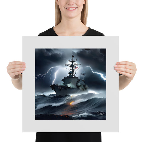USS Hammerberg DE-1015 Photo Paper Poster
